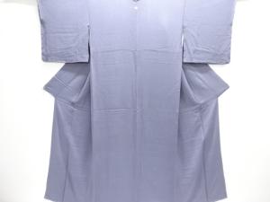 未使用品　縮緬地　一つ紋色無地着物